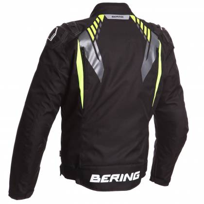 Geacă Moto din Textil BERING PRIMO-R · Fluo Verde / Negru  - 1