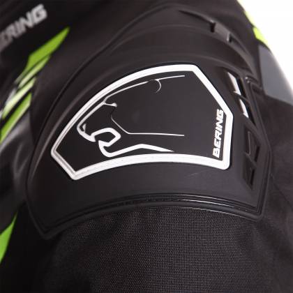 Geacă Moto din Textil BERING PRIMO-R · Fluo Verde / Negru  - 3