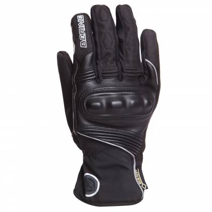 Mănuși Moto din Piele & Textil BERING CHADWICK · Negru / Alb  - 0