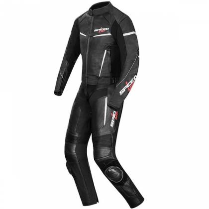 Combinezon Moto din Piele & Textil SPEED UP ALPHA · Negru  - 1