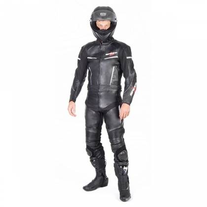 Combinezon Moto din Piele & Textil SPEED UP ALPHA · Negru  - 0