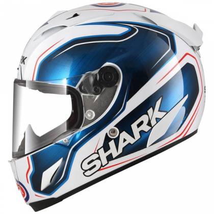 Cască Moto Integrală SHARK RACE-R PRO REPLICA GUINTOLI · Alb / Albastru / Negru  - 1