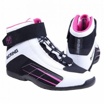 Ghete Moto Damă din Piele & Textil BERING LADY AZUR 