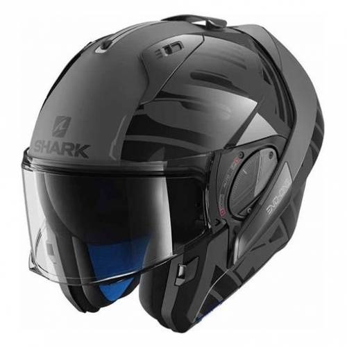 Cască Moto Modulară SHARK EVO-ONE 2 LITHION DUAL · Negru / Gri 