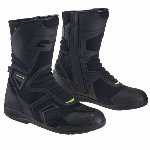 Ghete Moto GoreTex GAERNE G-HELIUM · Negru / Verde-Fluo 