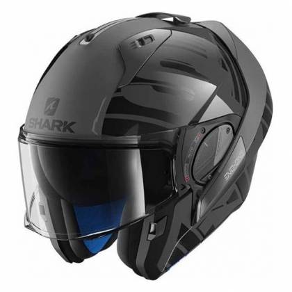 Cască Moto Modulară SHARK EVO-ONE 2 LITHION DUAL · Negru / Gri  - 0