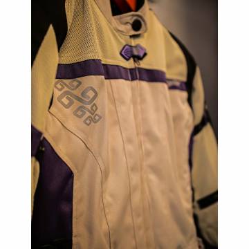 Geacă Moto Damă din Textil SIXGEAR LUNA · Gri / Mov  - 11