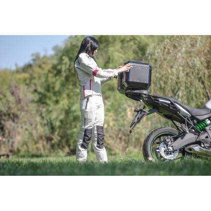 Geacă Moto Damă din Textil SPEED UP PIXIE · Gri / Roz  - 3