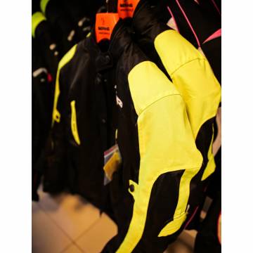 Geacă Moto Damă din Textil SPEED UP LILY · Negru / Verde-Fluo  - 7