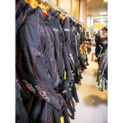 Geacă Moto din Textil SPEED UP ZONE · Negru / Roșu  - 3