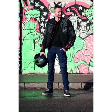 Blugi Moto SIXGEAR CARGO DENIM Slim Fit · Albastru  - 1