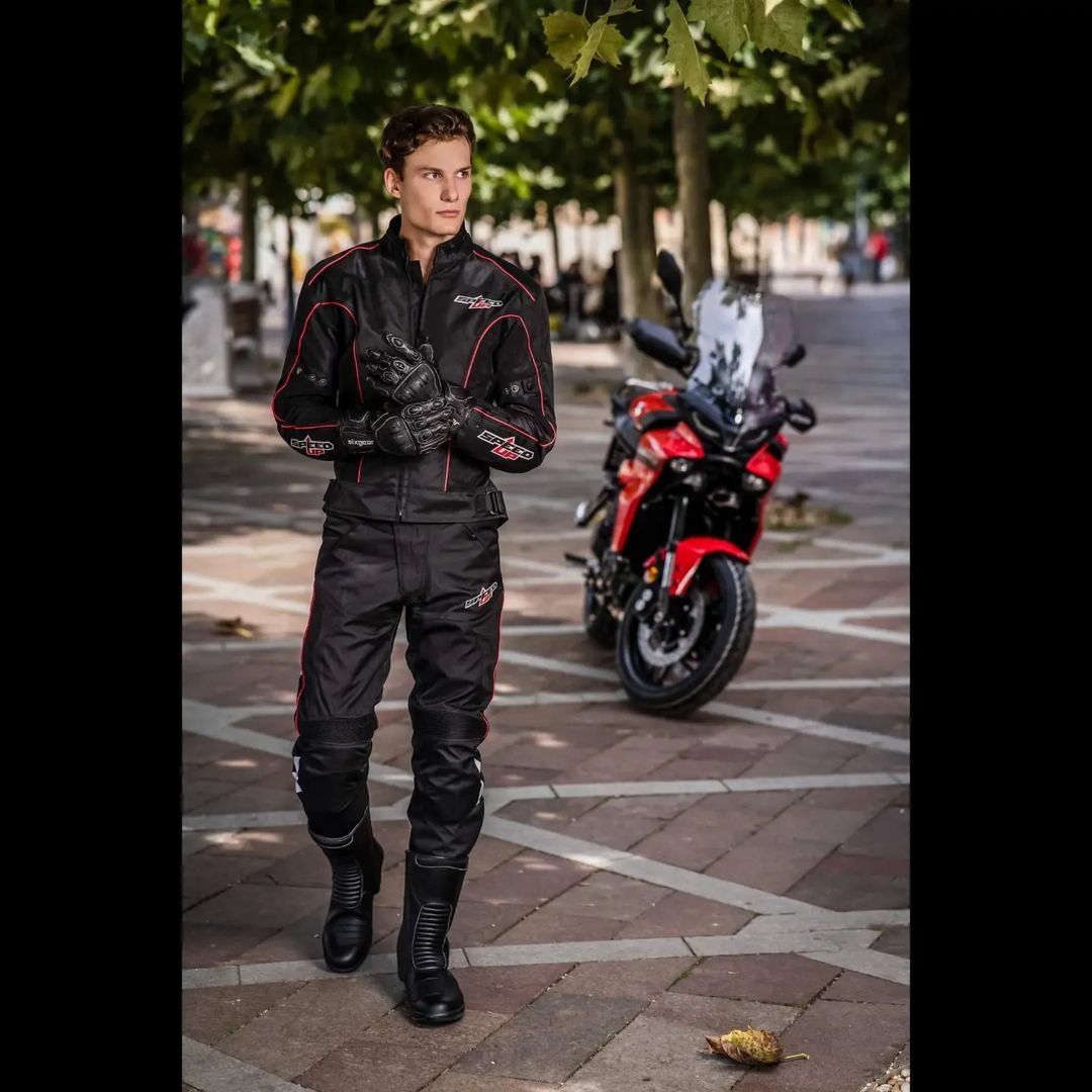 Pantaloni Moto din Textil SPEED UP ZONE · Negru  - 1