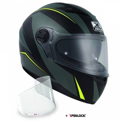 Cască Moto Integrală JET FIGHTER SV MAZE · Negru / Verde-fluo  - 0