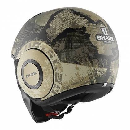 Cască Moto Open Face SHARK DRAK EVOK Camo · Negru / Verde Mat  - 2