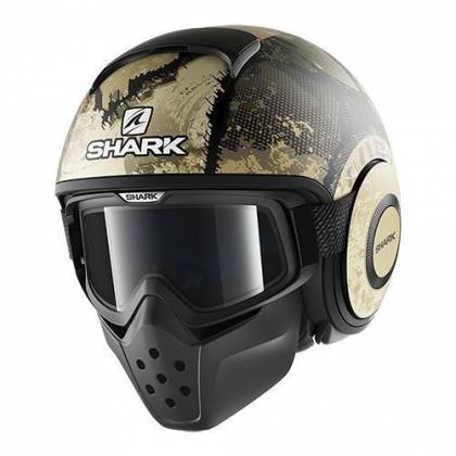 Cască Moto Open Face SHARK DRAK EVOK Camo · Negru / Verde Mat  - 0