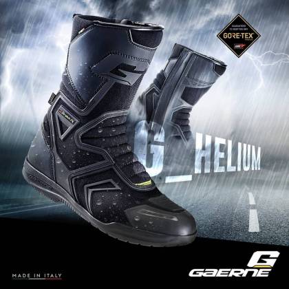Ghete Moto GoreTex GAERNE G-HELIUM · Negru / Verde-Fluo  - 2
