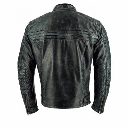 Geacă Moto din Piele RICHA DAYTONA 60`s Washed Black · Negru / Gri  - 1