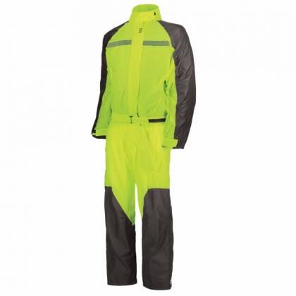 Combinezon Moto de Ploaie OJ · Negru / Verde-Fluo  - 0