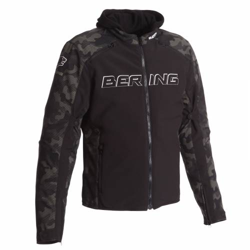 Geacă Moto din Textil BERING JAAP EVO · Negru / Verde 