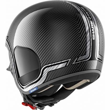 Cască Moto Open Face SHARK S-DRAK CARBON VINTA · Negru / Gri  - 2