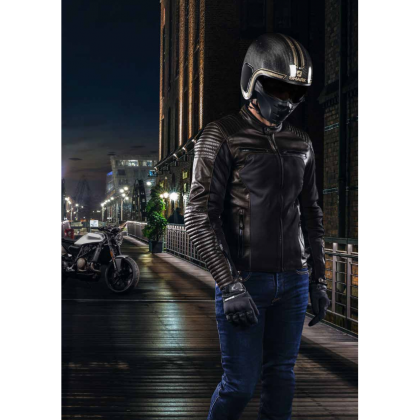 Cască Moto Open Face SHARK S-DRAK CARBON VINTA · Negru / Auriu  - 3