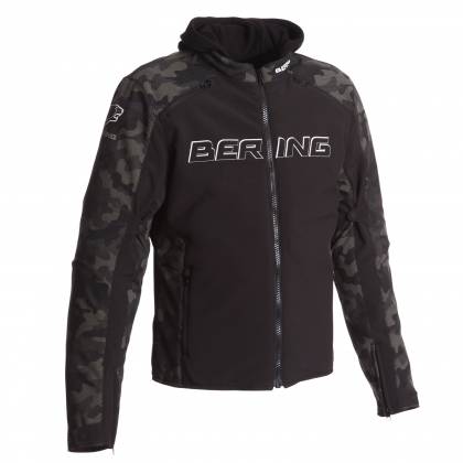 Geacă Moto din Textil BERING JAAP EVO · Negru / Verde  - 0
