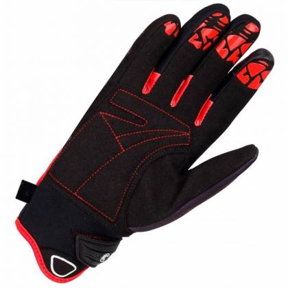 Mănuși Moto Damă din Textil BERING LADY GRISSOM · Negru / Roșu  - 1