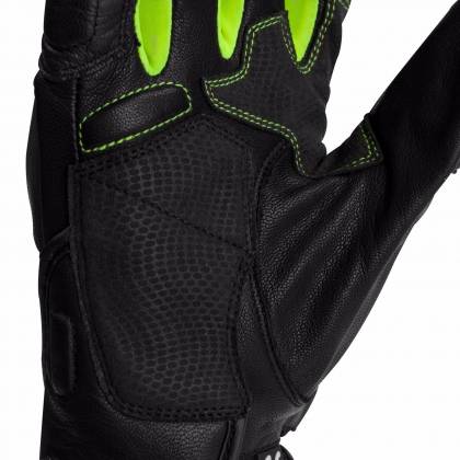 Mănuși Moto din Piele BERING BOOST-R · Negru / Verde-fluo  - 3