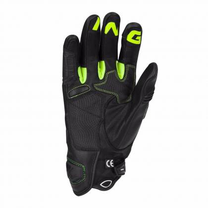 Mănuși Moto din Piele BERING BOOST-R · Negru / Verde-fluo  - 1