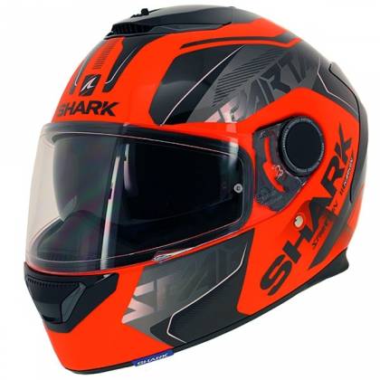 Cască Moto Integrală SHARK SPARTAN KARKEN · Gri / Portocaliu  - 0