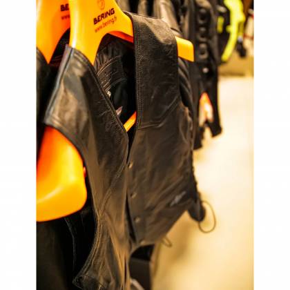 Vestă Moto din Piele SPEED UP INDIAN · Negru  - 3