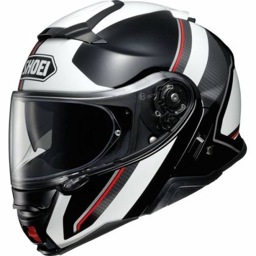 Cască Moto Flip-Up SHOEI NEOTEC-II EXCURSION TC-6 · Alb / Negru / Roșu 