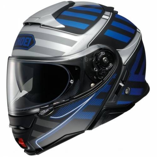 Cască Moto Flip-Up SHOEI NEOTEC-II SPLICER TC-2 · Negru / Gri / Albastru 