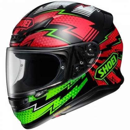 Cască Moto Integrală SHOEI NXR VARIABLE TC-4 · Negru / Verde / Roșu / Gri  - 0