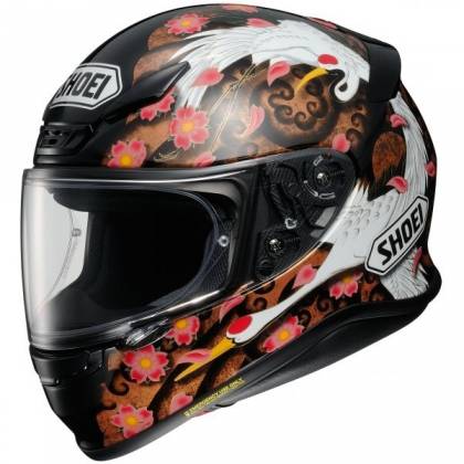Cască Moto Integrală SHOEI NXR TRANSCEND TC-10 · Negru / Alb / Maro / Roz  - 0