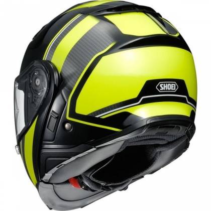 Cască Moto Flip-Up SHOEI NEOTEC-II Excursion TC-3 · Negru / Verde-fluo  - 1