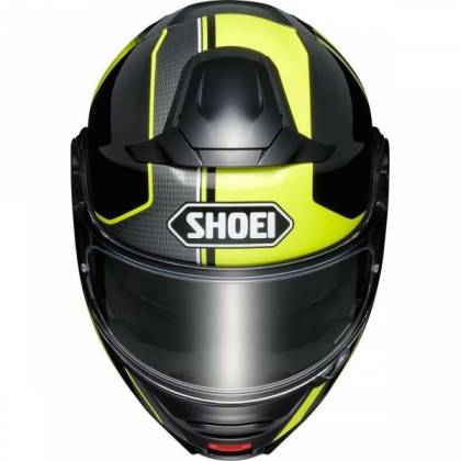 Cască Moto Flip-Up SHOEI NEOTEC-II Excursion TC-3 · Negru / Verde-fluo  - 2