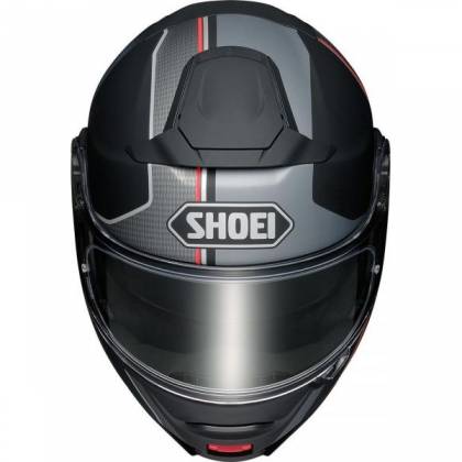 Cască Moto Flip-Up SHOEI NEOTEC-II Excursion TC-5 · Negru / Gri / Roșu  - 1