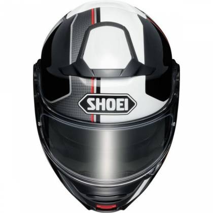 Cască Moto Flip-Up SHOEI NEOTEC-II EXCURSION TC-6 · Alb / Negru / Roșu  - 1