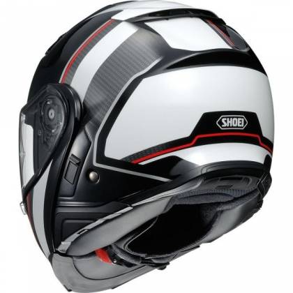Cască Moto Flip-Up SHOEI NEOTEC-II EXCURSION TC-6 · Alb / Negru / Roșu  - 2
