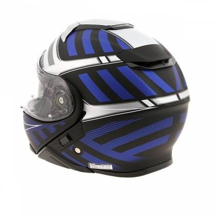 Cască Moto Flip-Up SHOEI NEOTEC-II SPLICER TC-2 · Negru / Gri / Albastru  - 6