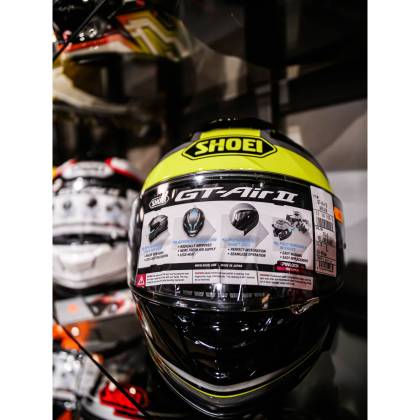 Cască Moto Integrală SHOEI GT-AIR II AFFAIR TC-3 · Negru / Verde Fluo  - 3