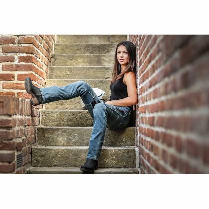 Blugi Moto Damă cu Kevlar TRILOBITE PARADO LADY · Albastru  - 6