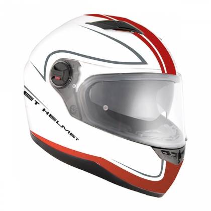 Cască Moto Integrală JET FIGHTER SV MONT · Alb / Roșu  - 0