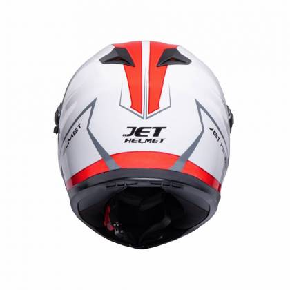 Cască Moto Integrală JET FIGHTER SV MONT · Alb / Roșu  - 3
