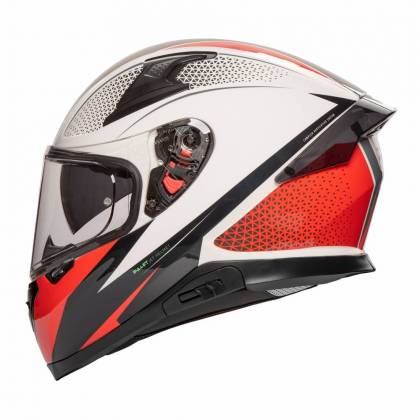 Cască Moto Integrală JET VOLT Bullet · Negru / Alb / Roșu  - 1