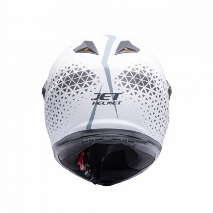 Cască moto Integrală JET FIGHTER Geo · Alb/Albastru  - 1