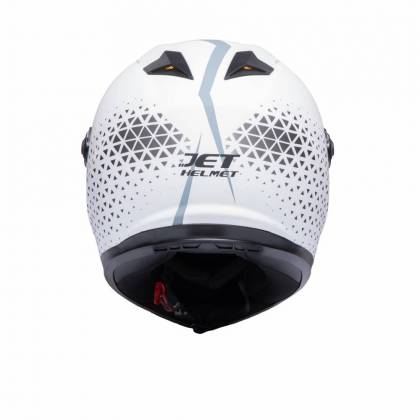 Cască Moto Integrală JET FIGHTER Geo · Alb/Roșu  - 1