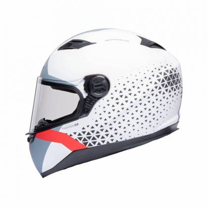 Cască Moto Integrală JET FIGHTER Geo · Alb/Roșu  - 2