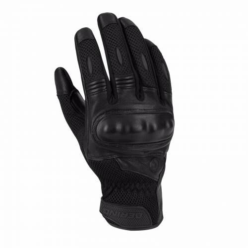 Mănuși Moto din Piele & Textil BERING KX-ONE · Negru 